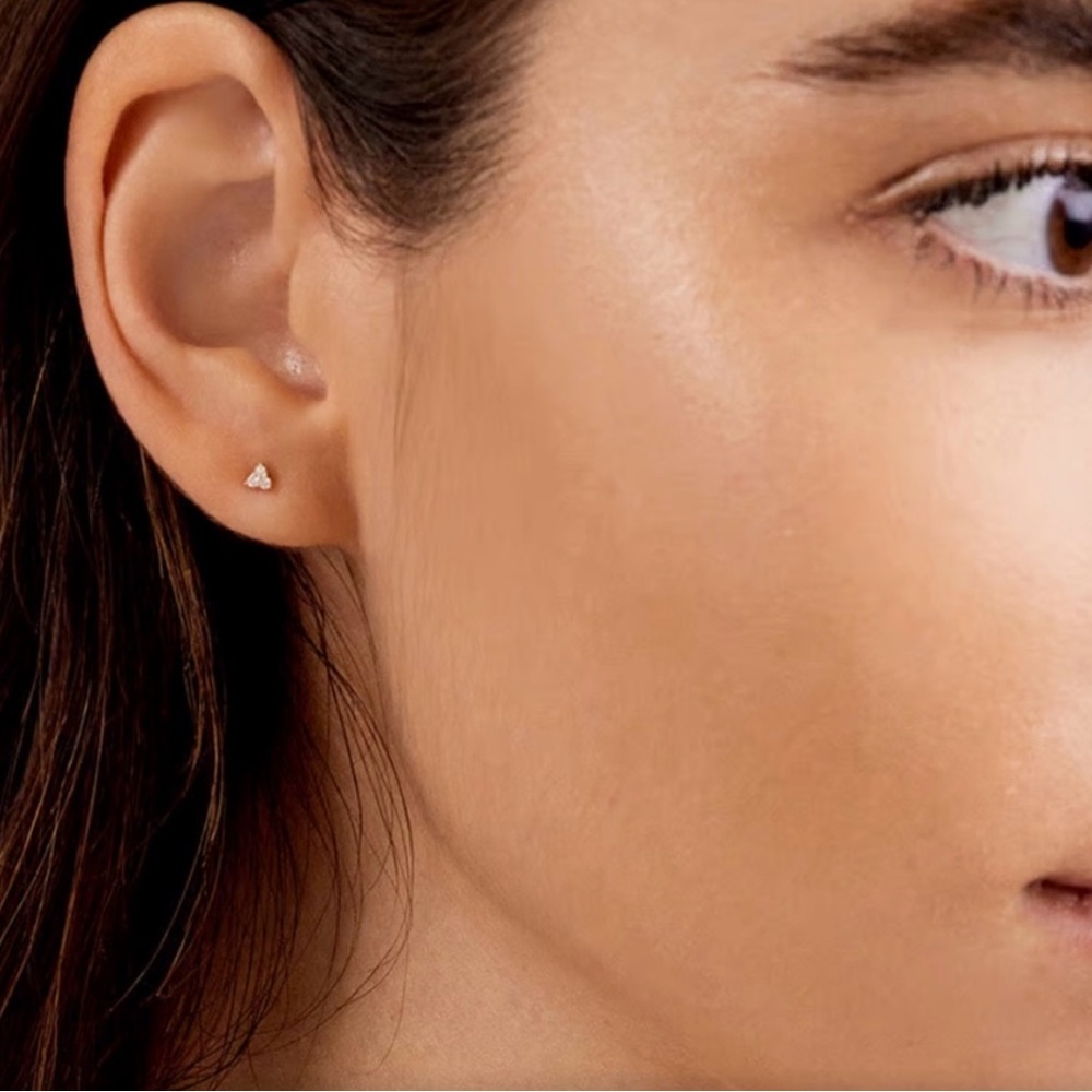 Authentic Gorjana Jolie Diamond Stud - Picture 6 of 8